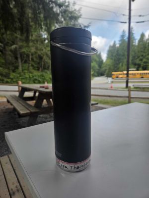 Black Insulated Water Bottle