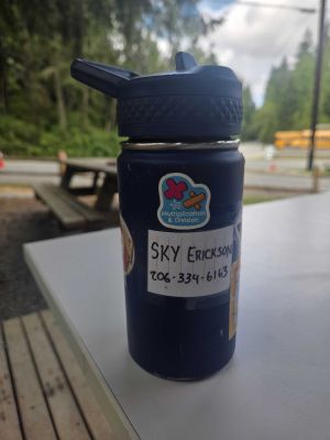 Navy Blue Water Bottle