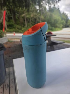 Teal and Orange Water Bottle