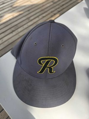 Gray Baseball Cap with R Logo