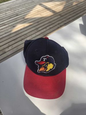 Navy and Red Baseball Cap
