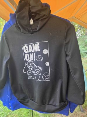 Black "Game On!" Hoodie