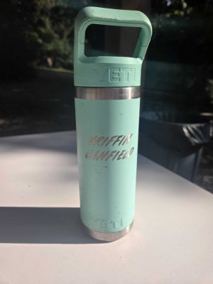 Teal Yeti Water Bottle
