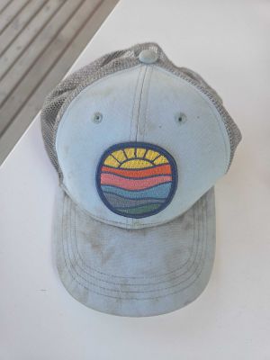 Light Blue Sunset Trucker Hat