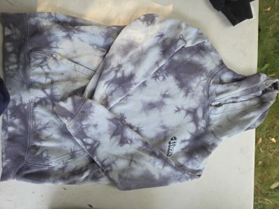 Gray Tie-Dye Hoodie