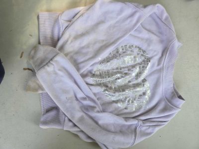 Lavender Sweatshirt with Heart