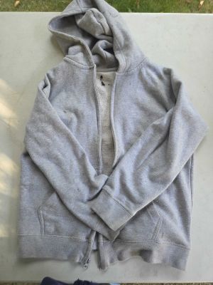 Gray Zip-Up Hoodie