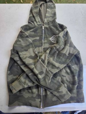 Camo Zip-Up Hoodie