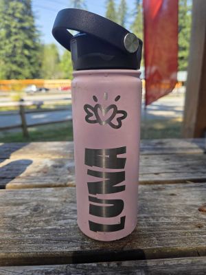 Pink "LUNA" Water Bottle