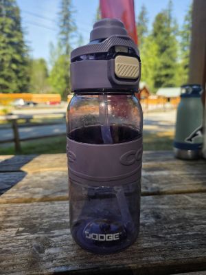 Purple Dodge Water Bottle