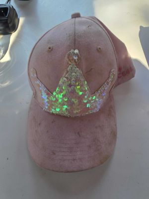 Pink Sequin Crown Cap