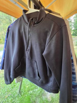 Black Quarter-Zip Pullover