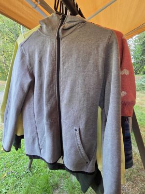 Gray Zip-Up Hoodie