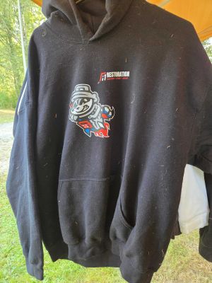 Black Restoration Logo Hoodie