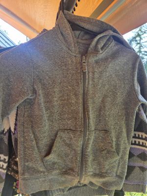 Gray Zip-Up Hoodie