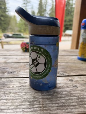 Blue Space and SEA-TAC Soccer Water Bottle