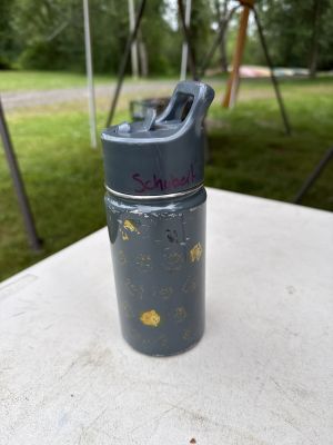 Gray Kids Water Bottle