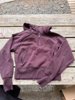 Maroon Half-Zip Hoodie
