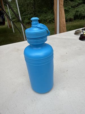 Blue Plastic Water Bottle
