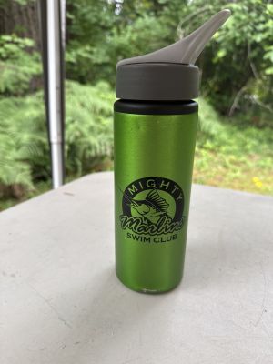 Green Mighty Marlins Water Bottle